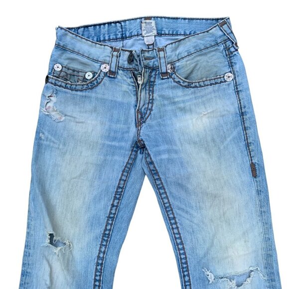 Vintage True Religion Jeans Size 32 BOBBY SUPER T Blue - Picture 8 of 9